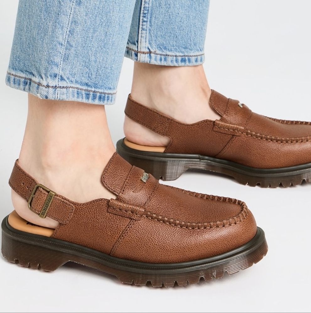 Women's Dr. Martens Tan Penton Slingback Loafers